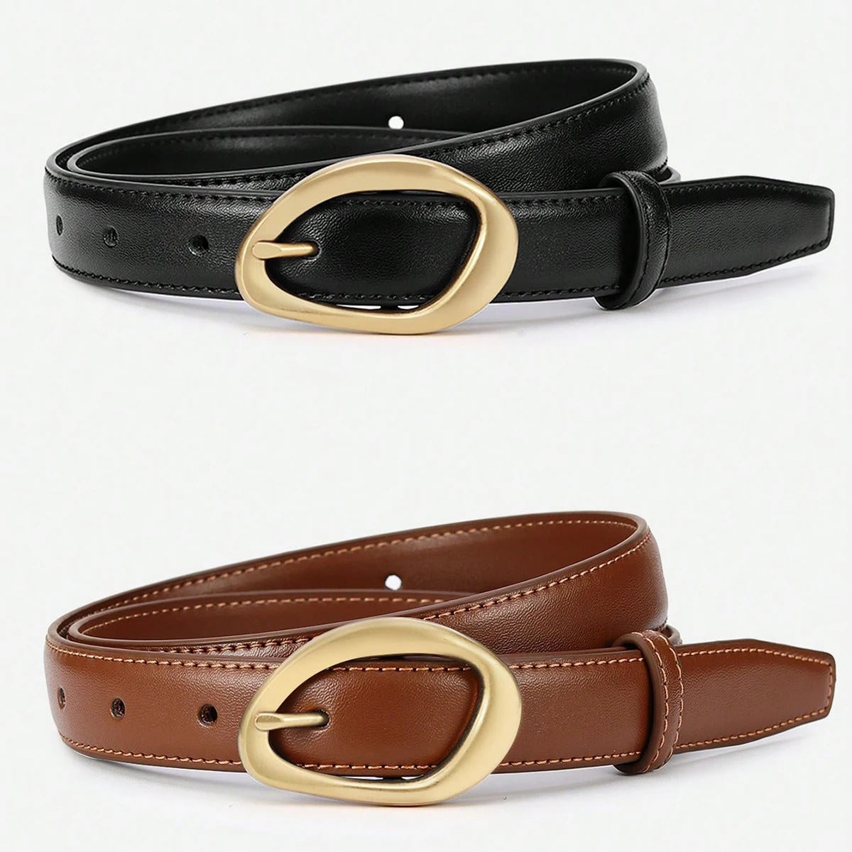 Korea Women Belt Genuine Leather Knotted Waist Belt Fashion Buckle Adjustable Corset Belt For Women Belt