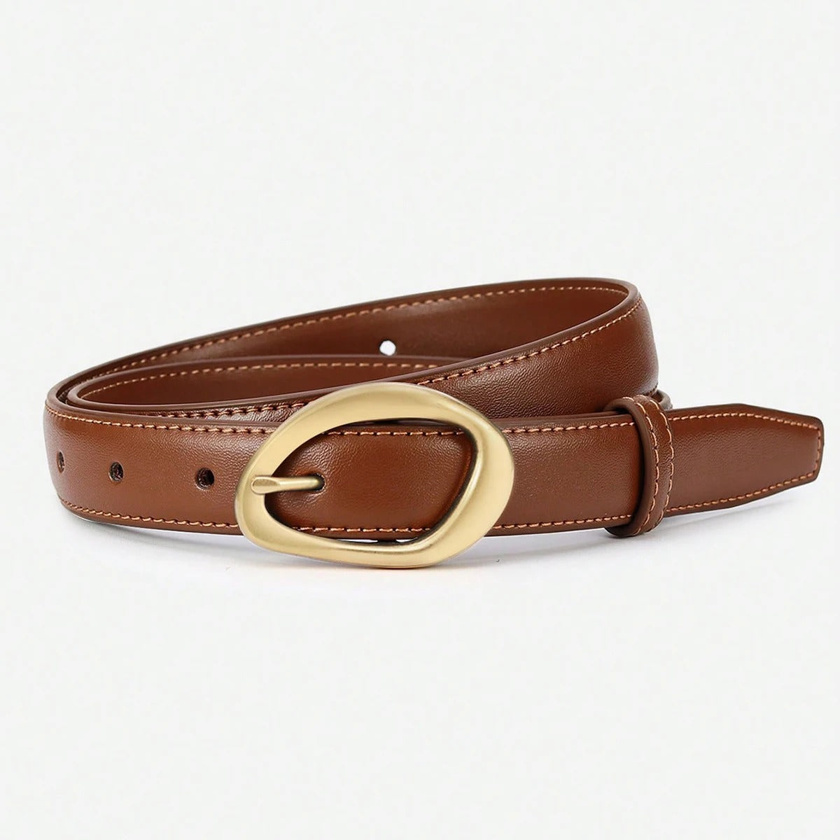 Korea Women Belt Genuine Leather Knotted Waist Belt Fashion Buckle Adjustable Corset Belt For Women Belt
