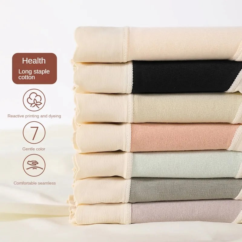 3PCS Female Underwear Antibacterial Pure Cotton Sexy Mid-rise Cotton Panties Woman Traceless Fashions Women's Intimate Intimates